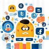 Illustration of social media icons being followed or liked online.